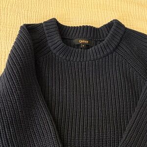 Quince navy sweater